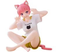 Taito The Quintessential Quintuplets 2: Desktop Cute Ichika Nakano Cat Roomwear Ver. Figura, Negro