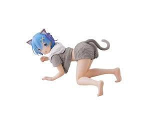 Taito Zero Starting Life in Another World Desktop Cute Figure - Rem (Cat Roomwear Ver.)