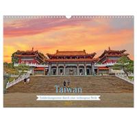 Taiwan - Entdeckungsreise durch eine verborgene Perle (Wandkalender 2027 DIN A3 quer), CALVENDO Monatskalender: Naturwunder, Tempel und moderne Metropolen.