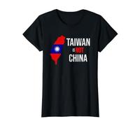 TAIWÁN NO ES China Libertad Democracia Independencia Camiseta gráfica económica, Mujer, Negro, M