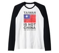 TAIWÁN NO ES China, Partido Comunista Antichino, XI Jinping Camiseta Manga Raglan