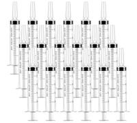 TAIXING 18 Piezas Jeringas 20ml, Esteril Jeringuilla de Plastico Sin Aguja, Jeringa de Líquido Reutilizable, para Alimentar Animales, Riego de Plantas, Medición de Líquidos para Laboratorio