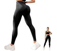 TaiXinYuly Leggins Deportivos Mujer, Leggins Deportivos Cintura Alta, Leggings Mallas Push up, Sin Costuras Opaco Scrunch Butt Pantalones Gym Yoga Fitness Jogging Entrenamiento (S)