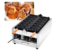 Taiyaki Maker Machine Electric Fish Waffle Maker Taiyaki non A stick Coating Bakeware Waffle Maker Temperature per uso domestico commerciale [classe energetica A]