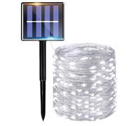 taiyongkang Cadena de luces solares para exteriores, 17 m, 150 ledes, cadena de luces LED solares para exteriores, IP65, resistente al agua con 8 modos y automática, luces solares para exteriores