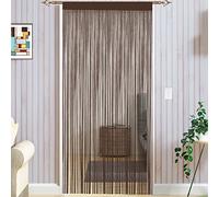 Taiyuhomes Cortina Puerta Exterior Cortina Mosquitera Cortinas Tiras para Puertas Exteriores Cortinas De Tiras para Puertas 90x245cm Café