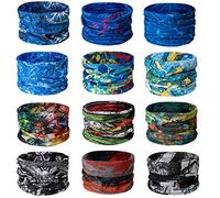 TAIYUNWEI Bufanda Mágica sin Costuras para Deportes, Multifuncionales al Aire Libre, Bufanda Mágica de la Cabeza, Diadema Elástica, Diadema Deportiva (12-Piezas)