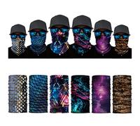 TAIYUNWEI Bufanda Mágica sin Costuras para Deportes, Multifuncionales al Aire Libre, Bufanda Mágica de la Cabeza, Diadema Elástica, Diadema Deportiva (6-Piezas-Frio)