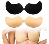 Taiyyi 2 Pares,Sujetador Adhesivo Invisible,Sticky Bra (D)