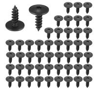 Taiyyi Paquete de 50 tornillos Torx de cabeza plana M5 x 16 mm autorroscantes negros para guardabarros de coche, arcos de rueda, rejilla, parachoques
