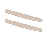 TAIZhiChen 2 Piezas Cejuela Puente Guitarra Acústica Plástico Beige sin Ranura 6 Cuerdas Fácil Montaje Adecuado para Reemplazo Reparación Uso Doméstico