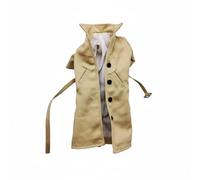 TAIZhiChen Abrigo Militar para Figuras Masculinas de 6 Pulgadas Gabán Estilo con Cinturón Chaqueta Miniatura con Alambre Interno Adecuado para Modelismo Fotografía Colección, Caqui