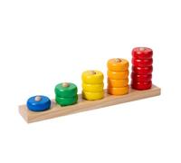 TAIZhiChen Aritmético Educativo Infantil Stacker Clasificador de Madera Juguete de para Fundamentos Matemáticos Tempranos Adecuado para Preescolar Aula