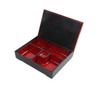 TAIZhiChen Bentoera Japonesa Caja Bento de Almuerzo con Bandeja Separadora y Tapa Material PP Resistente de Estilo Clásico Adecuada para Uso Diario en Oficina