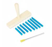 TAIZhiChen Campanillas de Mano de 8 Notas Tonos Nítidos Campanas 8 Notas Material Seguro Campana Mano para Aula, Azul