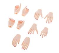 TAIZhiChen Conjunto de 10 Piezas de Manos Femeninas a Escala 1/6 para Cuerpos Femeninos, Repuestos para Piezas Dañadas O para Poses, Rosado