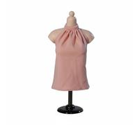 TAIZhiChen Conjunto Secretaria 1/6 Ropa Muñeca Conjunto Vestuario Blusa Halter Algodón Ajuste Realista para Cuerpos Seamless Personalizable Adecuado para Figuras , Rosa Claro , Top