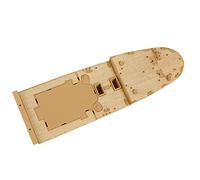 TAIZhiChen Cubierta de Madera para Portaaviones Maqueta Barco Modelo Kit Accesorios Mejora con Cadena de Ancla Compatible con Puzzle Naval Adecuada para