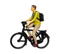 TAIZhiChen Figuras de Ciclistas de Resina a Escala 1/87, Figuras de Simuladas, Adornos de Diminutas para Dioramas en Miniatura, Proyectos de BR, Chico