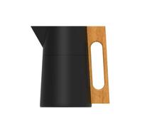 TAIZhiChen Jarra Térmica Acero Inoxidable Nórdica Termo con Asa Doble Pared Servidor Aislado para Oficina, Array, Negro, 1.0L