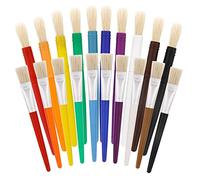 TAIZhiChen Juego de 25 Pinceles para Pintar, Pinceles de Nailon para Artistas del Cabello, para Acrílicas Al óleo, Decoración de Uñas Faciales, Plana Redonda