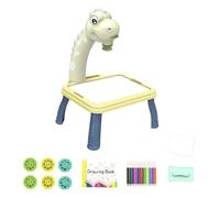 TAIZhiChen Juego de Mesa con Proyector para Dibujo, Proyección para Pintar, Kits de Mesa para Garabatear Y Hacer Grafitis, Manualidades para Niños, Luz 48 Patrones