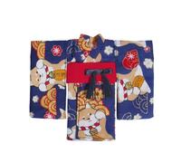 TAIZhiChen Kimono Muñeca Frente Cruzado Indumentaria Miniatura Estilo Tradicional Japonés Artículo Decorativo , Perro Azul Marino