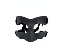 TAIZhiChen Protector Facial Deportivo Máscara Nasal, Máscara Protectora Facial Deportiva De Fibra De Carbono Negra con Patrón De Rejilla, Diseño Abierto A1