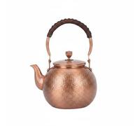 TAIZhiChen Tetera Martillada Pot Cobre Tradicional Hecha a Mano Técnica Martilleo Estilo Chino Mango Envolvente Recomendada para Cocina Té Coleccionistas Capacidad, Cw13