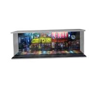 TAIZhiChen Vitrina de Estacionamiento LED 1:64, Estuche Protector para Exhibición de Autos de Metal Fundido, Figuras de Y Mini Muñecas, Ciudad Japonesa