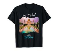 Taj Mahal Agra India Souvenir Group Familia Niños Mujeres Hombres Camiseta