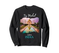 Taj Mahal Agra India Souvenir Group Familia Niños Mujeres Hombres Sudadera