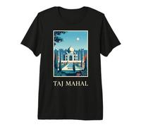 Taj Mahal India Arquitectura Mughal Viajes Arte Camiseta Premium
