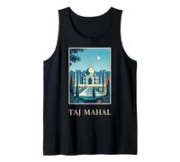 Taj Mahal India Arquitectura Mughal Viajes Arte Camiseta sin Mangas