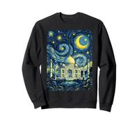 Taj Mahal India Noche Estrellada Historia del Arte Presente Sudadera