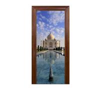 (Taj Mahal)New 3D DIY PVC Waterproof Door Wall Sticker