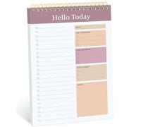 Taja Bloc de notas de lista de tareas, cuaderno de lista de tareas para el trabajo con 52 hojas, 9.8 x 6.5 pulgadas, planificador diario sin fecha, perfecto para tareas diarias y ajuste de objetivos