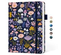 Taja Bonito diario forrado para mujer, bonito diario estético de cuero de tapa dura para escribir, cuaderno de rayas universitarias A5 para el trabajo y tomar notas, perfecto para oficina, escuela