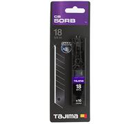 Tajima cb50rb Juego de "Razor negro" cuchillas de repuesto, negro, 18 mm, set de 10 piezas