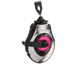 TAJIMA Chalk Line - Caja de tiza Chalk-Rite Dura con línea de presión extrema de 100 pies y liberación de mango integrada - CR503S