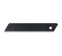 Tajima Cuchillas de recambio (anchura 18 mm, 50 piezas en una caja, cuchilla negra, adecuada para cartón, cuero, papel de aluminio, cartón yeso, cuchillas de recambio) LCB50RB50H