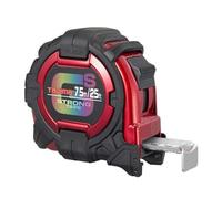 TAJIMA GS-25/7.5MBW - Cinta métrica GS-Lock de 25 pies x 1-1/16 pulgadas con doble escala métrica/estándar y hoja recubierta de acrílico