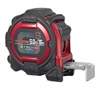 TAJIMA GSSF-165MBW - Cinta métrica SAE y métrica de 5 m x 2,5 cm con hoja recubierta de acrílico y soporte para cinturón de seguridad