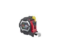 TAJIMA GSSF-25BW - Cinta métrica GS-Lock de 25 pies x 1-1/16 pulgadas (7,6 m x 2,7 cm) con funda resistente a los golpes y soporte de pinza de seguridad