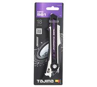 TAJIMA TAJ-DFC561W Cuchillo de corte DORA FIN con hoja RAZAR BLACK, con tornillo de sujeción y aleta, DFC561W