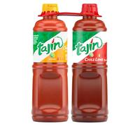 Tajin Salsa de chamoy afrutada de 15 onzas y salsa picante suave de 15.1 onzas, paquete variado de 455 ml (paquete de 2)