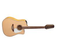 Takamine Guitarra Eléctrica Acústica GD74E/A Dreadnought Cutway 12 Cuerdas Natural