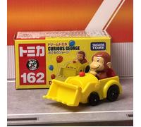 TAKARA TOMY Dream Tomica NO.162 SP CURIOUS GEORGE Excavadora Bus Mini Diecast aleación modelo coche juguete Metal regalos para niños NO.162