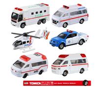 Takara Tomy Tomica Diecast 1/64 protección contra incendios y ambulancia serie de primeros auxilios juguetes para niños vehículo de Motor modelo de Metal fundido a presión No.119