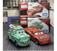 Takara Tomy Tomica Disney Pixar Cars 20th Anniversary C03 Lightning McQueen C14 Mater, Figura de Auto en Miniatura, Juguete para Niños Cruz Ramirez 20th